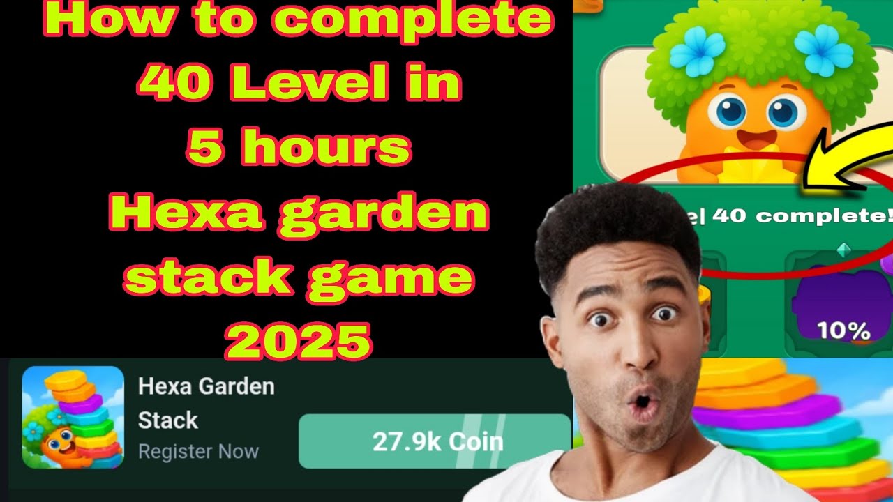 Как пройти 40-й уровень игры Hexa Garden Stack 2025