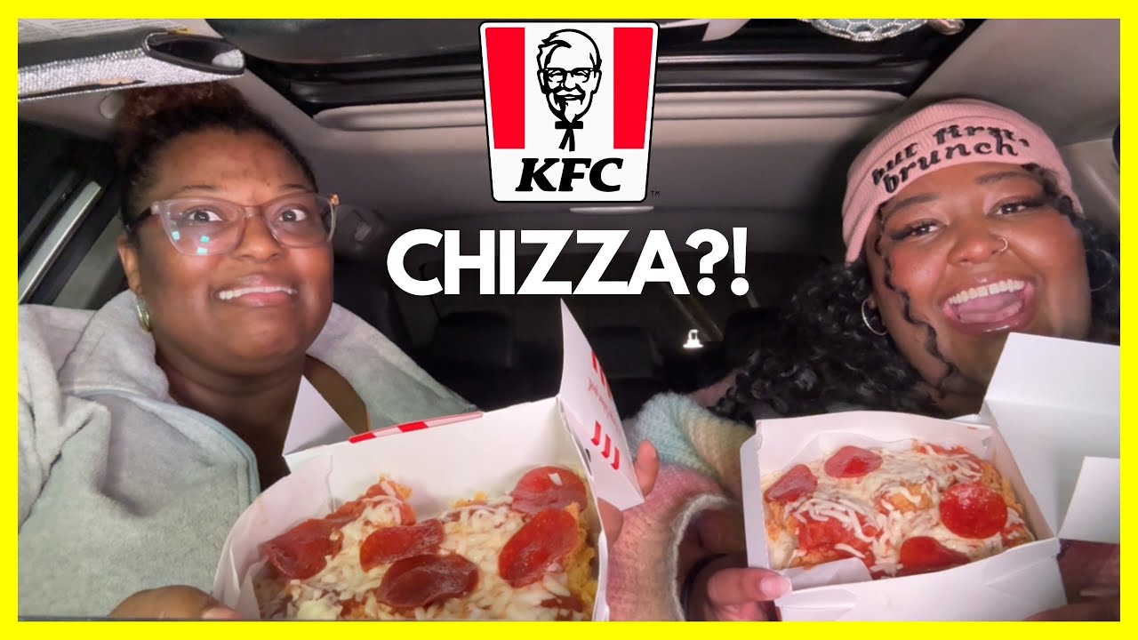 Trying KFC CHIZZA! | mukbang | DeLexis