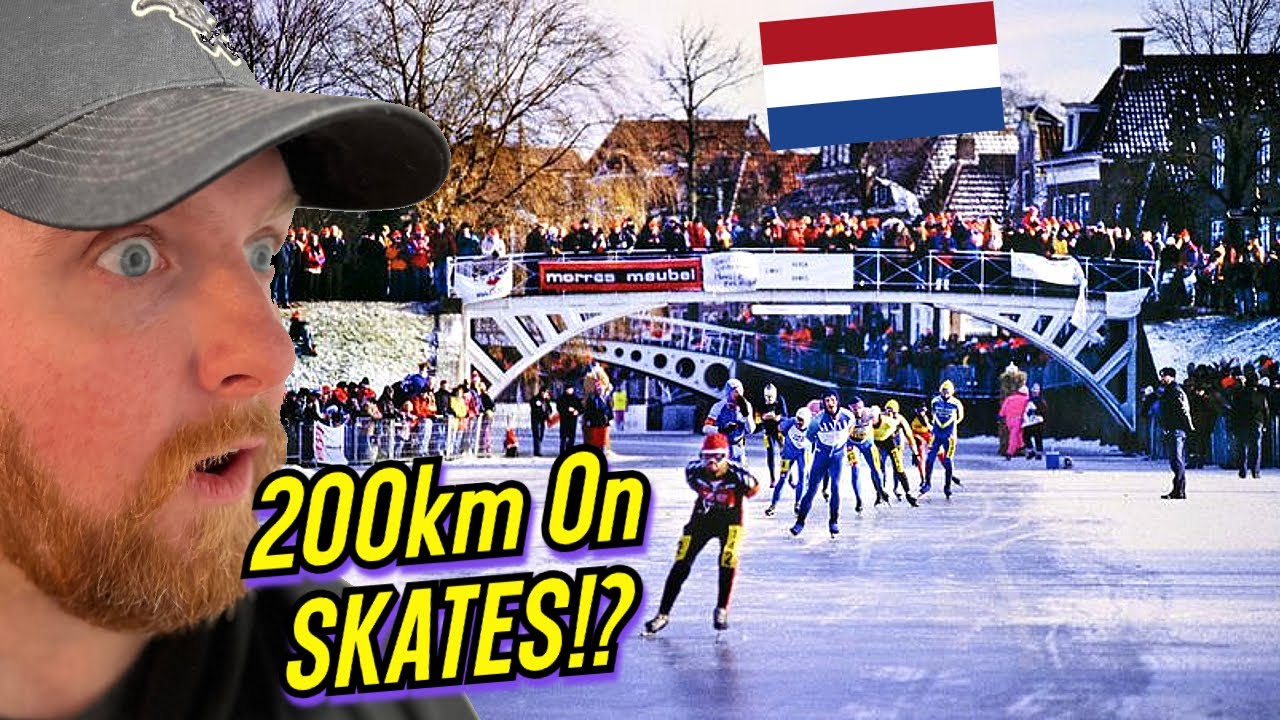 American Reacts to Strangest Race on Ice - finish elfstedentocht