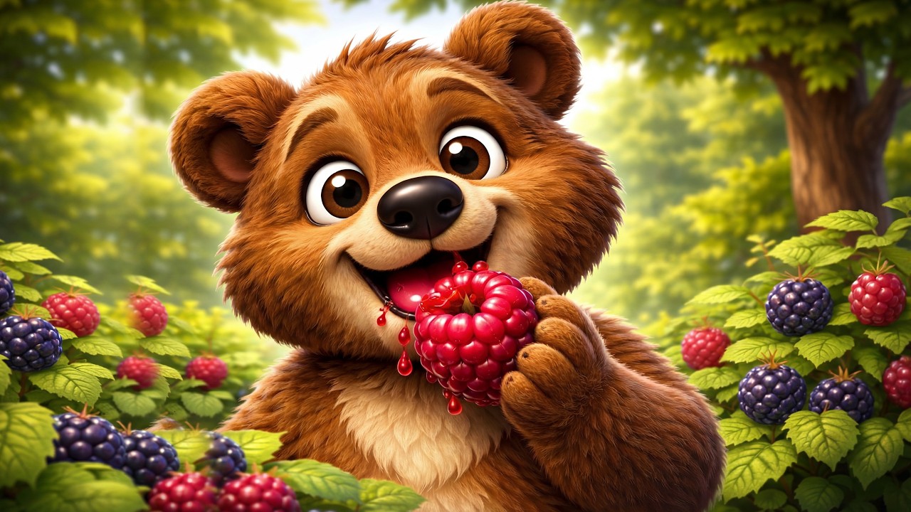 🐻 Ursul merge f&acirc;ș, f&acirc;ș, f&acirc;ș prin aluniș! 🍓 C&acirc;ntec pentru copii | Cip Cirip