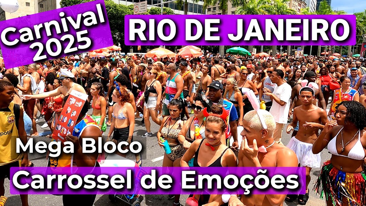 🇧🇷 Карнавал в Рио-де-Жанейро 2025 | Мега Блоко Carrossel de Emoções