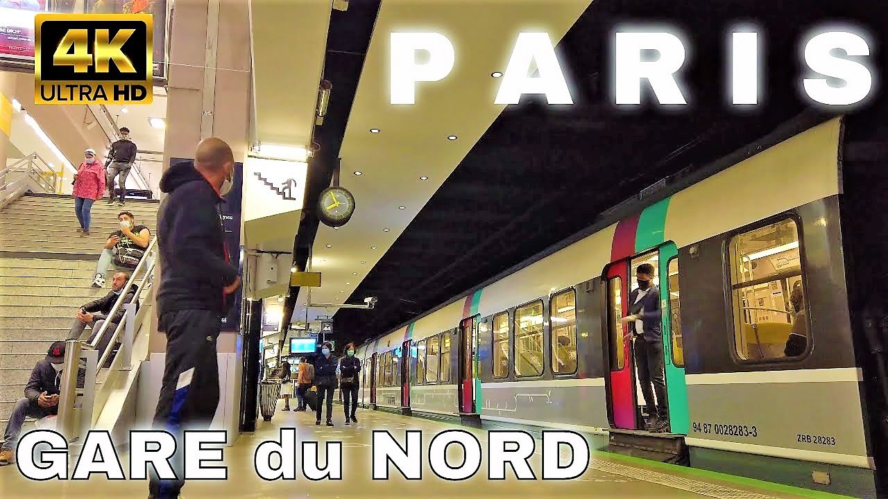 【4K】🇫🇷Paris Gare du Nord-RER Train Station|Summer Vacation Update