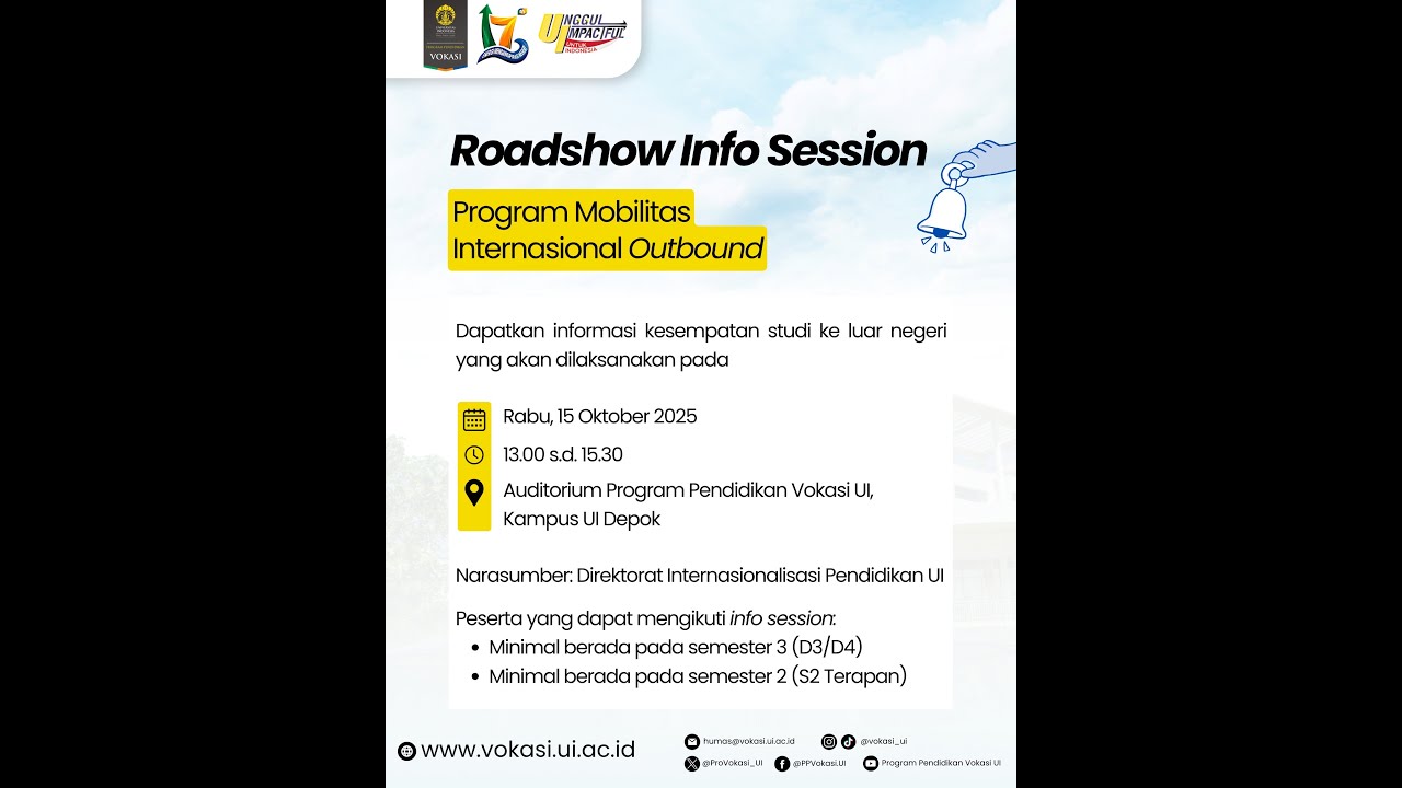 Roadshow Info Session: Program Mobilitas Internasional Outbound