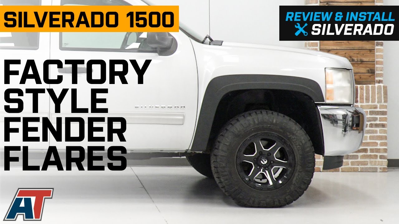 2007-2013 Silverado 1500 Factory Style Fender Flares; Front and Rear Review & Install