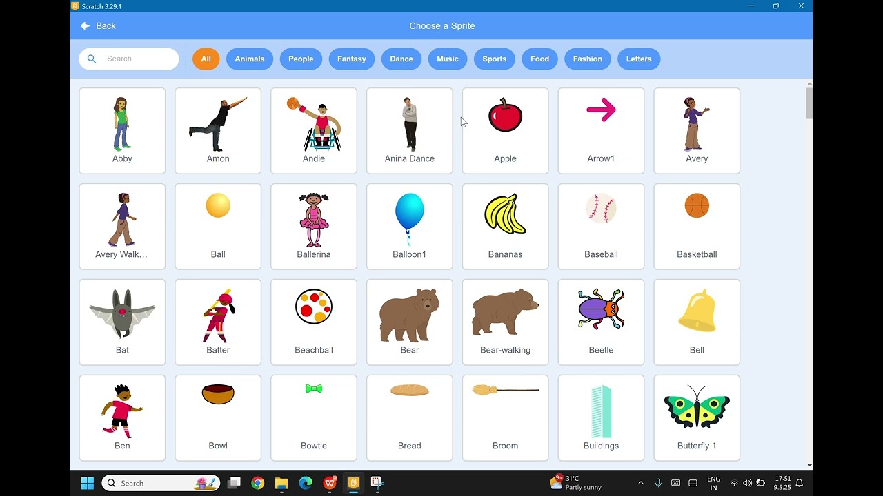 Basic instruction for adding a Sprite in Scratch