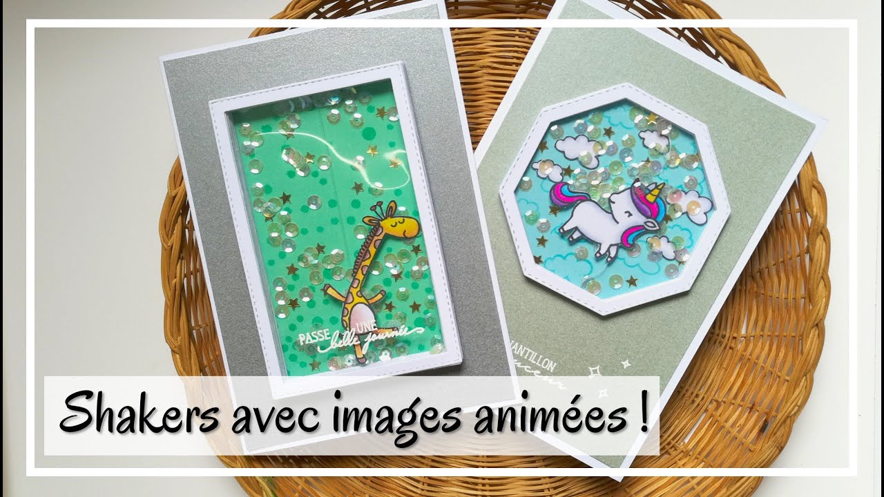 TUTO CARTE : Carte avec des images intégrées qui bougent ! Deux techniques différentes ! DIY Scrap