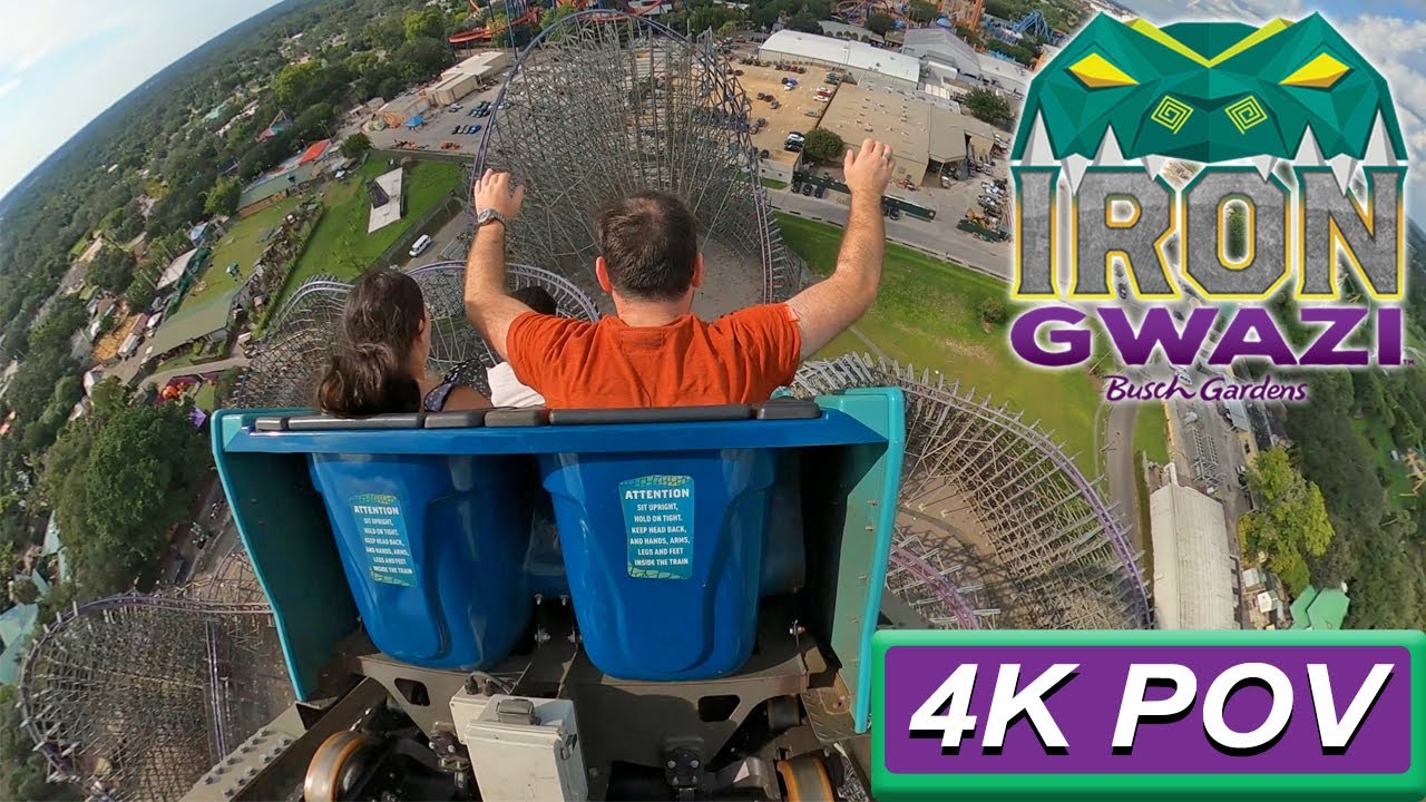 Iron Gwazi (4K Back Seat POV)- Busch Gardens Tampa, Tampa, FL