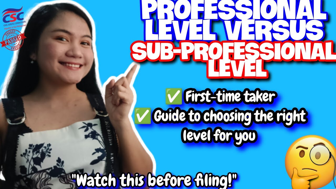 PROFESSIONAL LEVEL VERSUS SUB-PROFESSIONAL LEVEL 2026 | ANO ANG DAPAT MONG KUNIN? 🤔 | NAYUMI CEE
