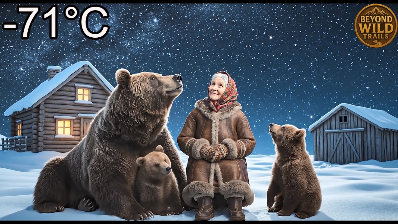 An Old Woman Saved a Bear — Years Later It Returned With Its Cub to Save Her in -71°C Siberia