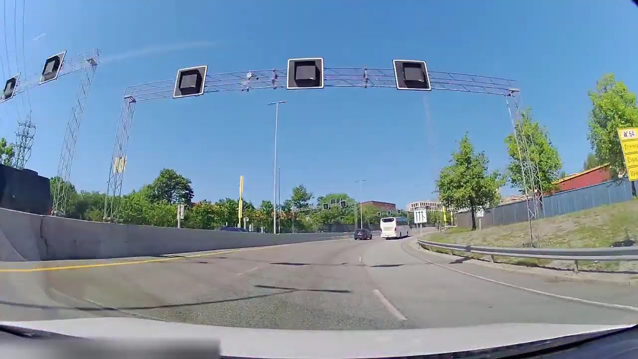 4K  / CITY CENTER  / OSLO / NORWAY / Driver's License Test Practice 🇳🇴 Risløkka Trafikkstajon👌