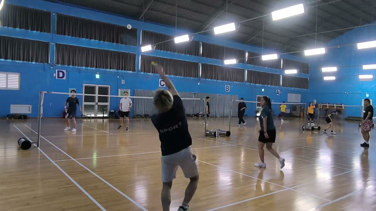 二四羽球隊3/19-8 靖涵,柏丞Vs 克拉克,寬典