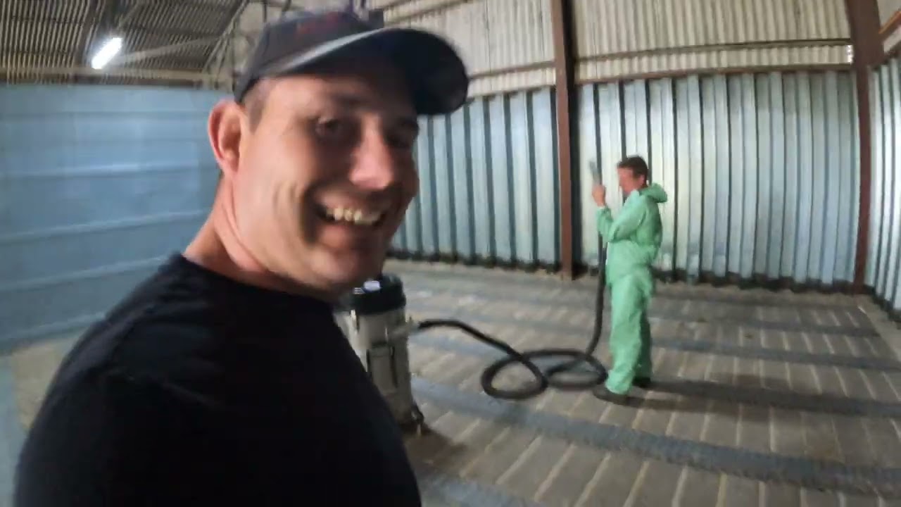 Grain Store Cleaning Combine Is Back!