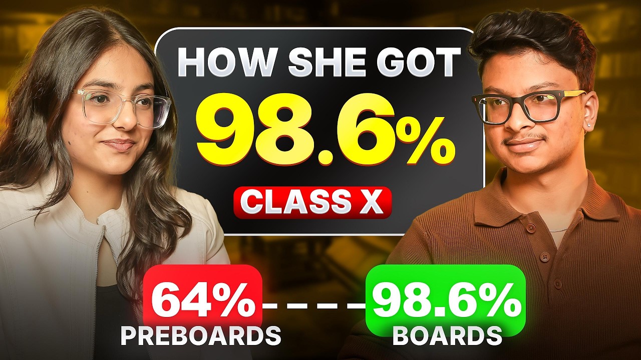 Class 10 Topper Secrets:🔥 64% in Pre-boards to 98.6% in Boards