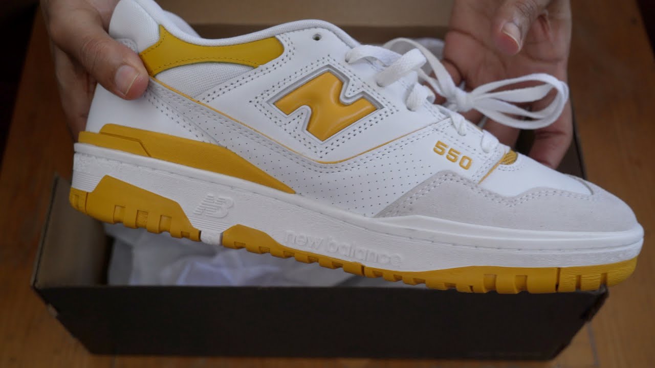 New Balance 550 Sea Salt "Varsity Gold"| Review | Sizing | Yellow