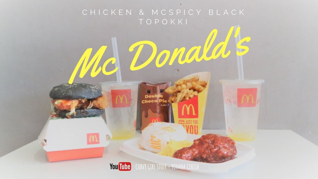 REVIEW MENU BARU MCD TOPOKKI SERIES CHICKEN & BLACK MCSPICY ALA KOREA #kulinerdepok