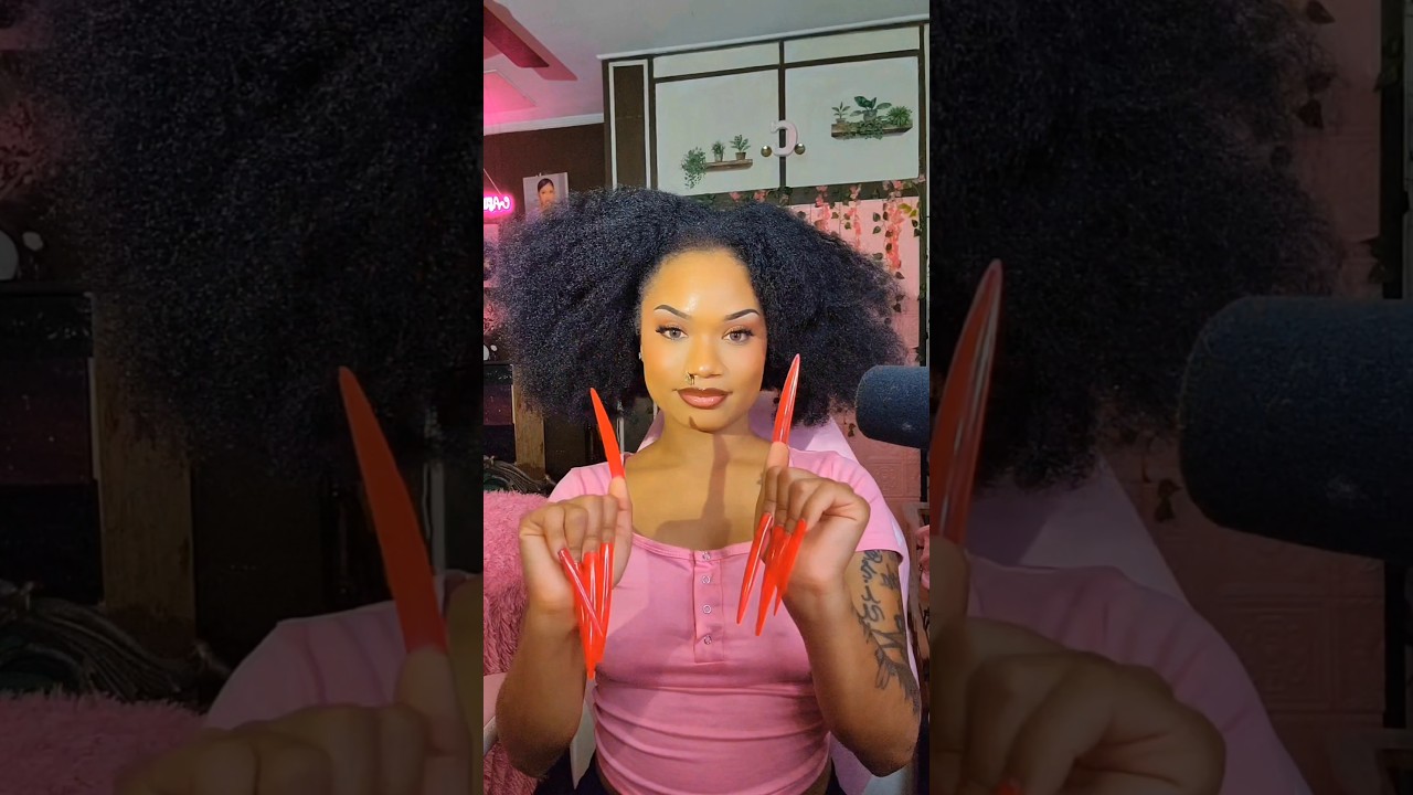ASMR Hair brushing and styling 😳😱 #hairstyle #tutorial #hair #asmr  #shorts #hairtok #fast