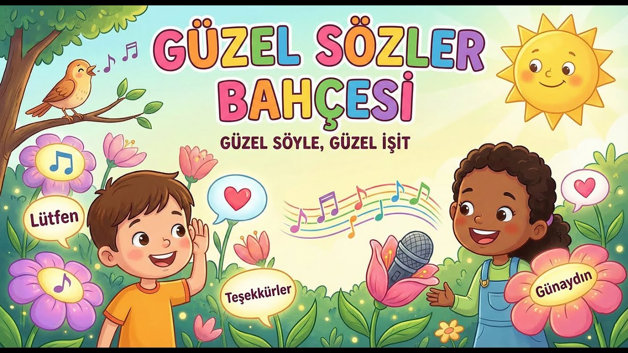 🎵 Güzel Sözler Bahçesi - Çocuklar İçin Danslı ve Eğitici Şarkı 🎈 (Güzel Söyle Güzel İşit)