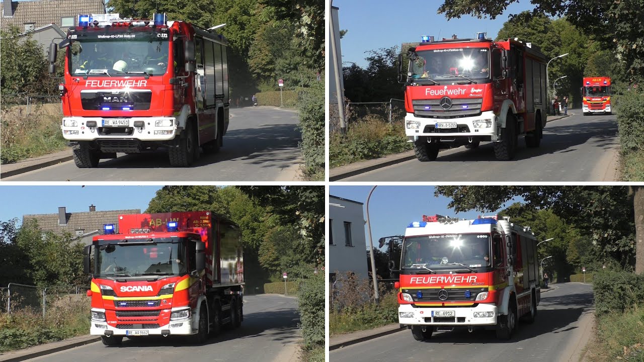 [JAHRESABSCHLUSSÜBUNG | GROßEINSATZ🚨] Doppel WLF , neues HLF uvm.🚒》Feuerwehr Waltrop 》Einsatzfahrten