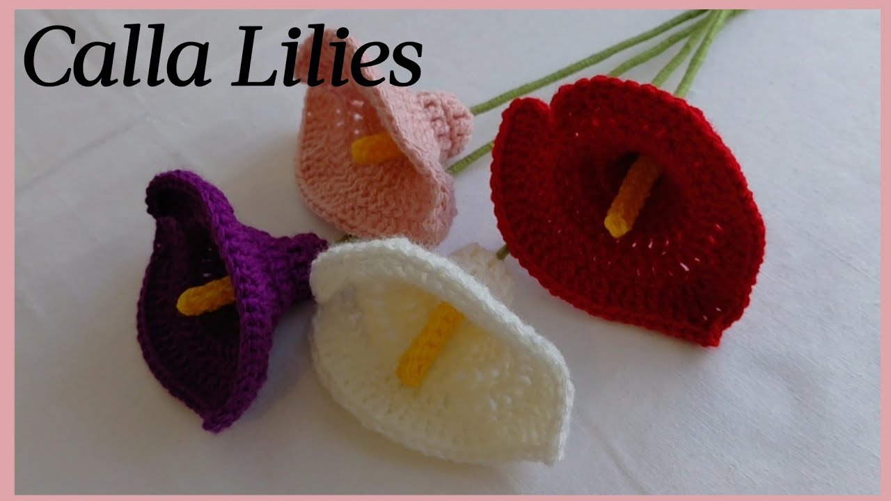 CROCHET CALLA LILIES MIX