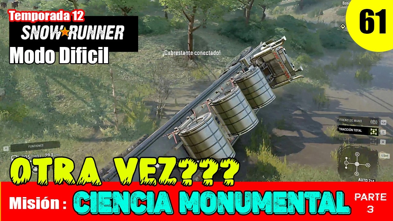 SNOWRUNNER Gameplay Español EP 61. -  Carolina del Norte - Misión: CIENCIA MONUMENTAL Parte 3