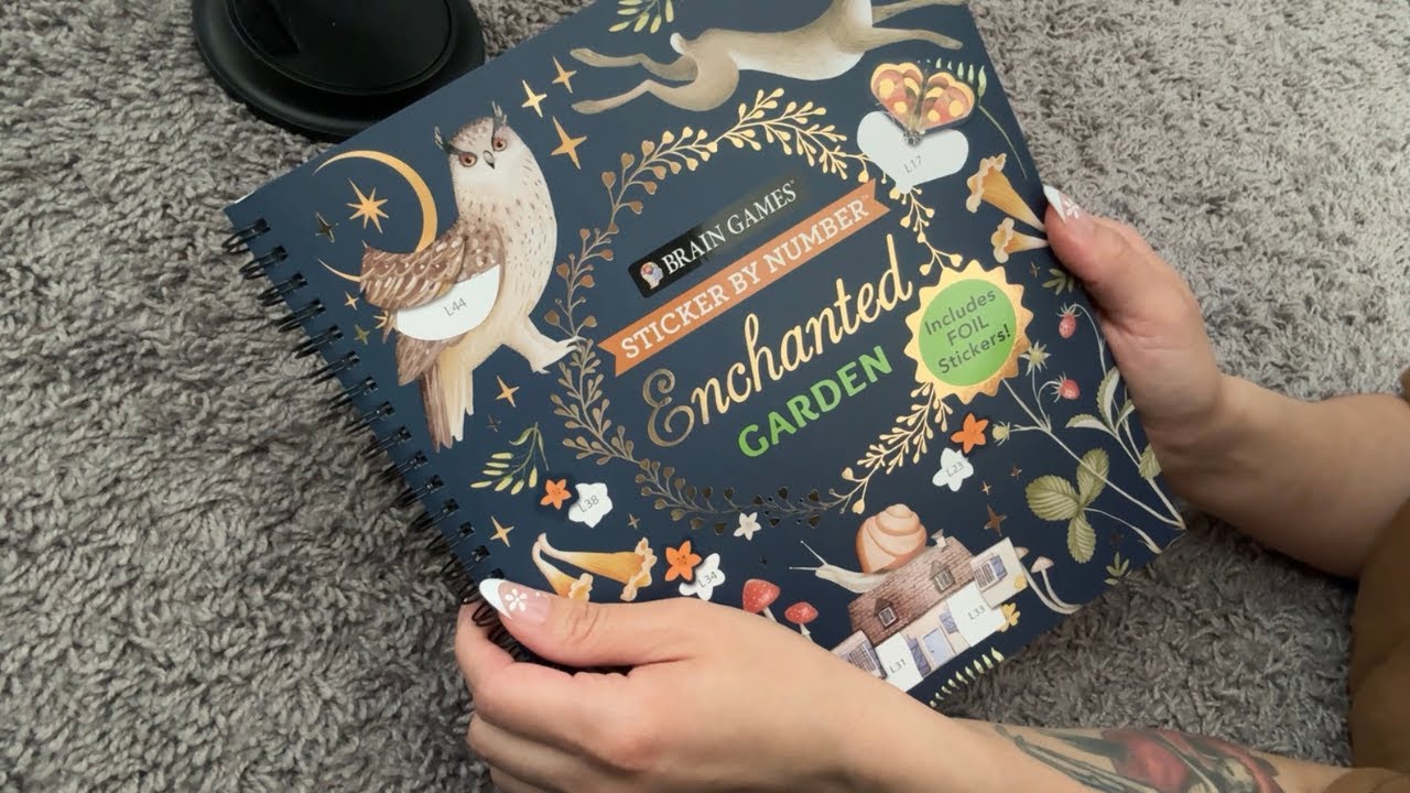 ASMR Sticker by numbers to help you get sleepy 💤 | Life update, whisper rambling, sticker sounds