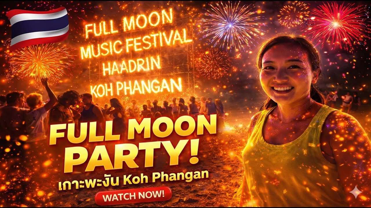Full Moon Party : Dance Under the Moonlight: Koh Phangan's Iconic Party