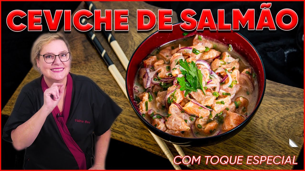 COMO FAZER CEVICHE DE SALMÃO | Produzindo Sushi | ‹ Valéria Petri ›