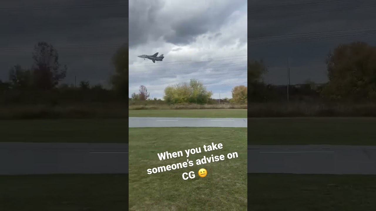 Freewing F-14 80mm EDF Maiden Crash