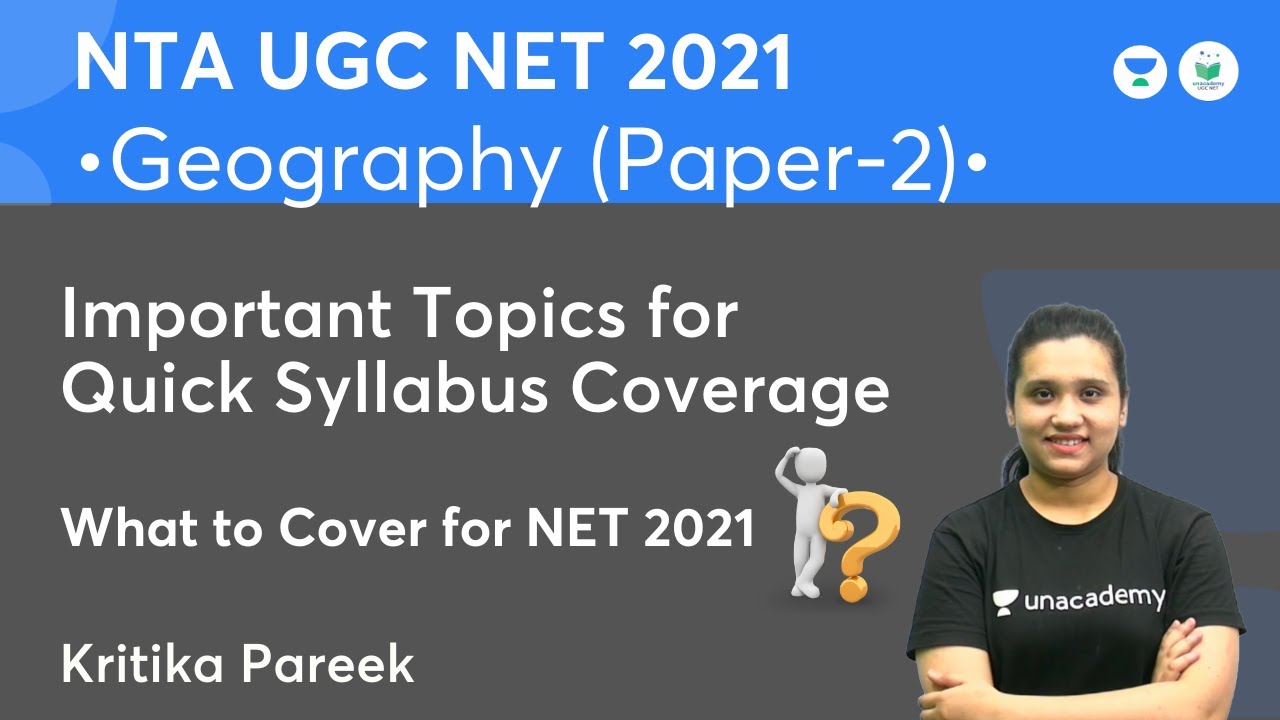 Important Topics for Quick Syllabus Coverage | What to Cover for NET 2021|  JRF 2021| Kritika Pareek