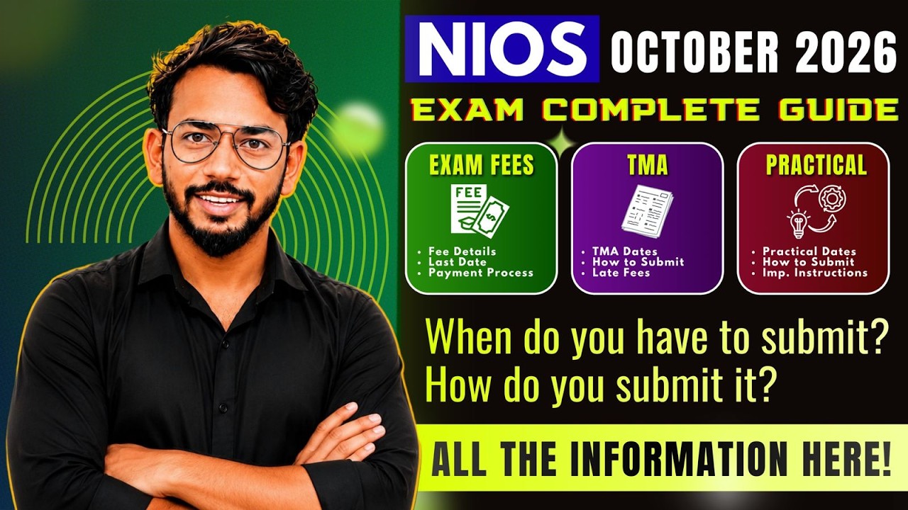 NIOS Exam Fee April 2026 | Full Fee Structure & Last Date