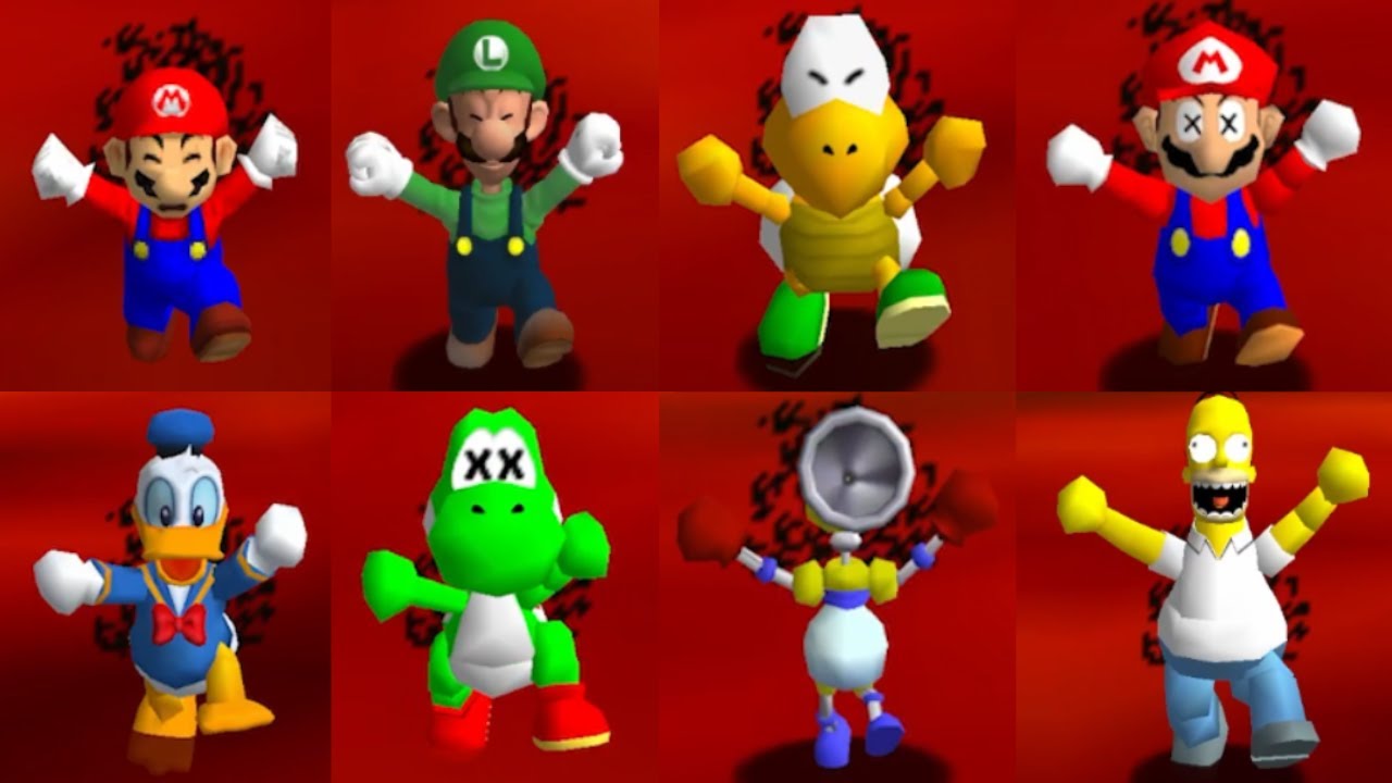 90 Characters new Game Over Animations in falling Lava