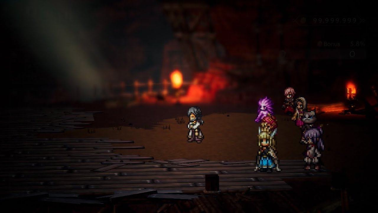 120NPC 逢魔を研究する老学者 9ターン｜配布のアクセ・支炎獣のみ 覚醒解放・支援者・灯火技強化なし【オクトラ大陸の覇者】