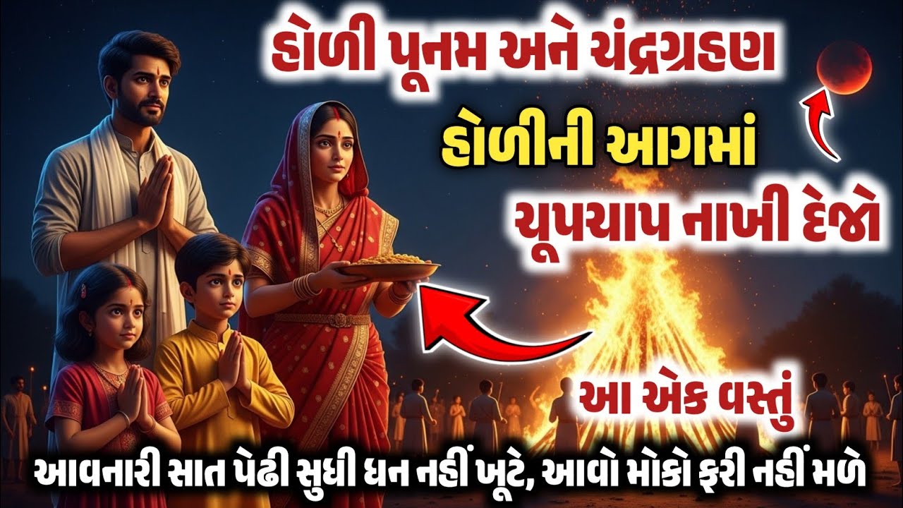 હોળી પૂનમ અને ચંદ્રગ્રહણ ! હોળીની આગમાં ચૂપચાપ નાખી દેજો આ એક વસ્તું ! આવો મોકો ફરી નહીં મળે ||