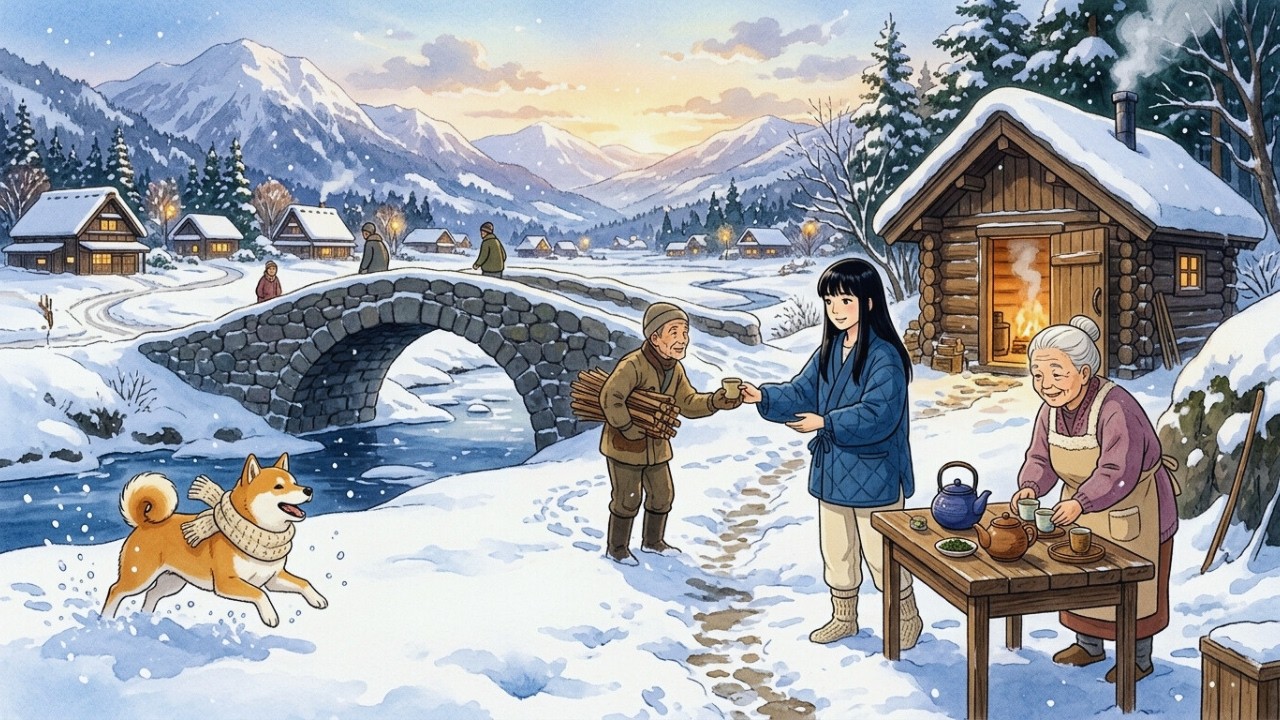 Sauna Sotto la Neve e Tisane della Nonna: Tradizione Invernale | Stile Ghibli