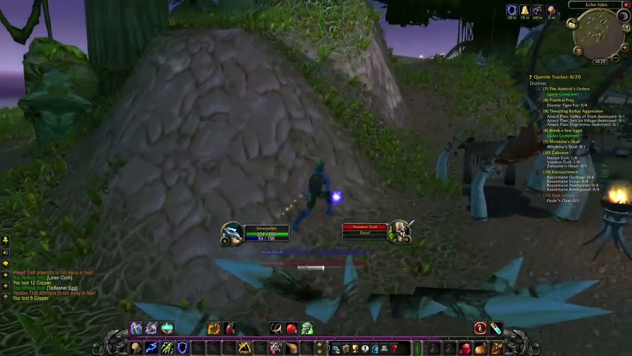 WoW Classic Hardcore – Troll Shaman Leveling (No Commentary) pt. 4