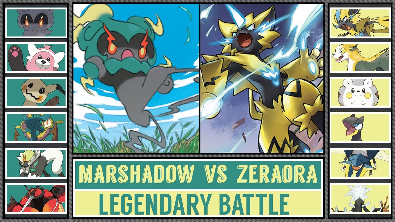 MARSHADOW vs ZERAORA | Pok&eacute;mon Legends Battle