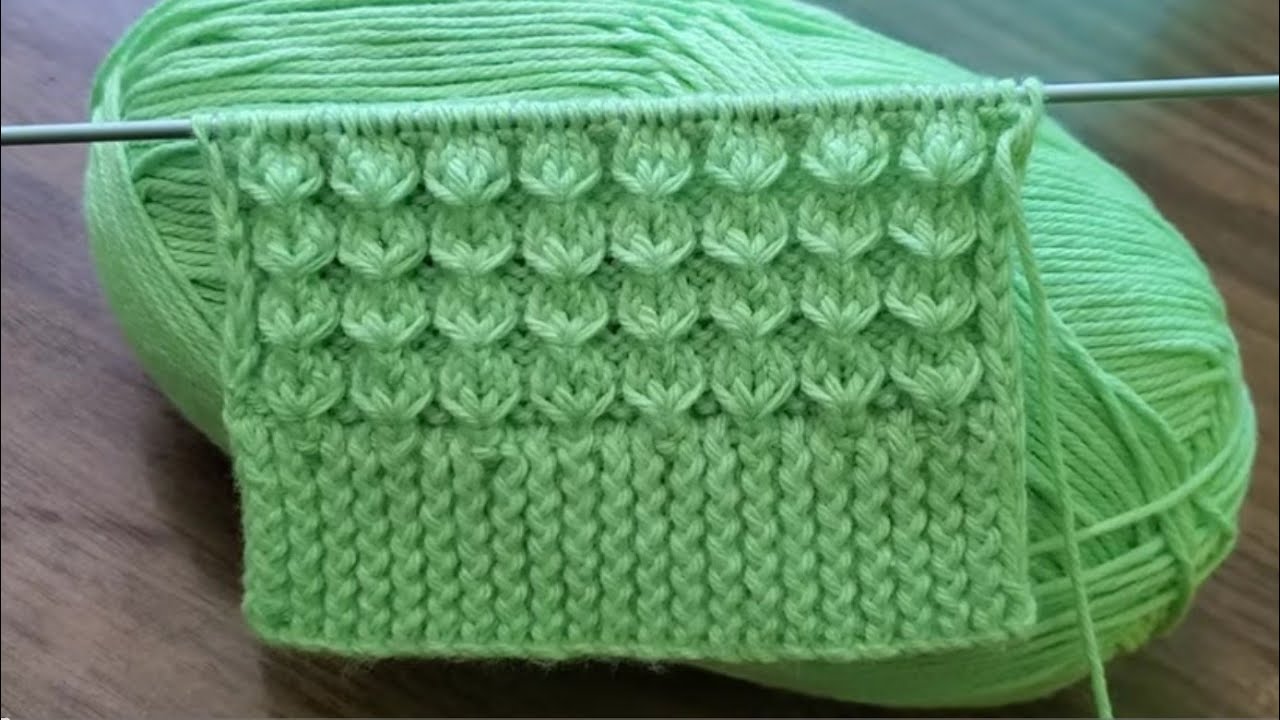 HERMOSO PATRÓN TEJIDO A DOS AGUJAS O PALITOS  | TEJIDOS ROSSY 💗  #knitting #tejidos #crochet
