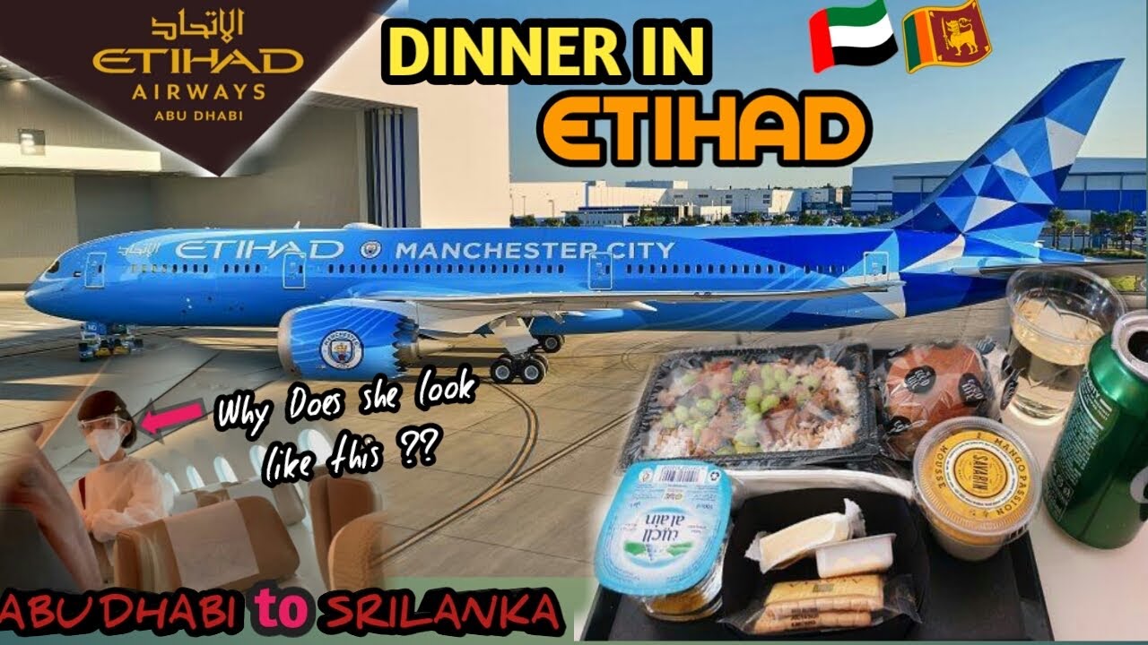 Etihad flight food is CLASSY - The world Best Airlines - Trip to srilanka!! I its Afshan