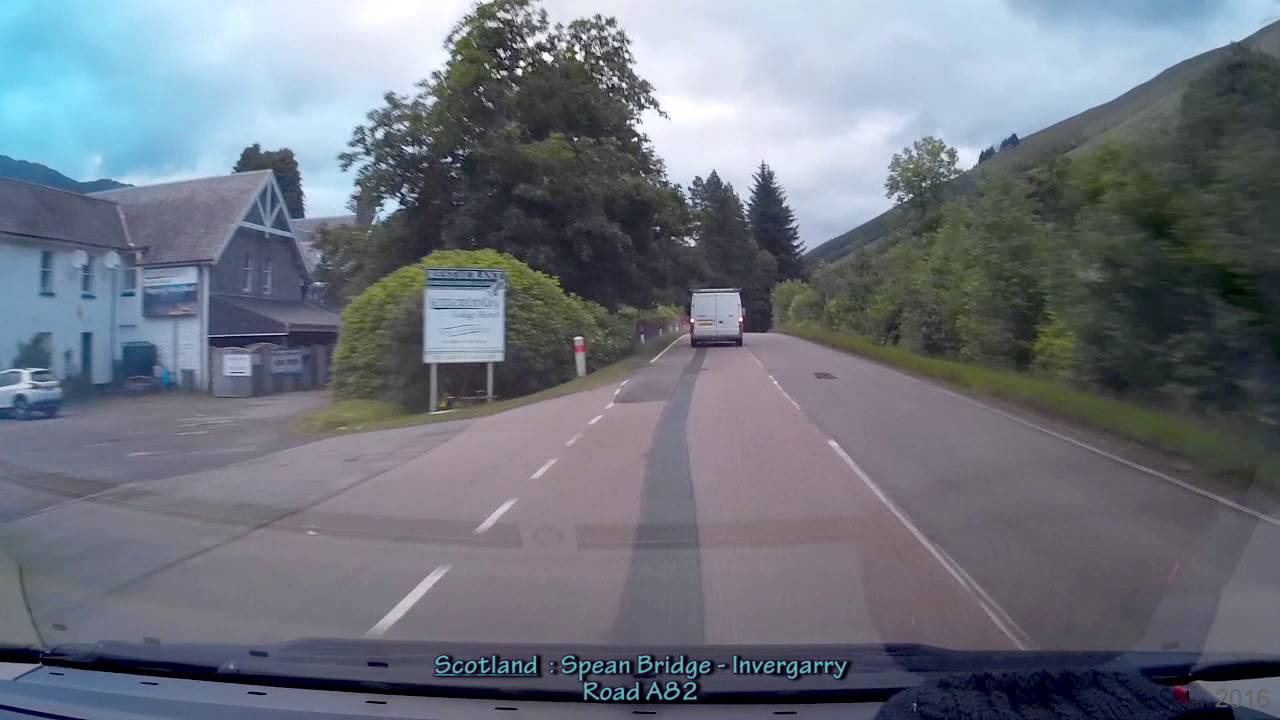 QQLX0262 - Scotland - Spean Bridge - Invergarry - Road A82 Driving through