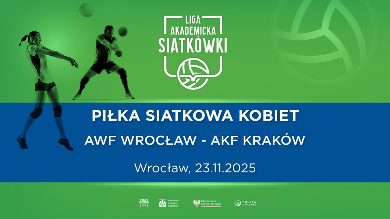 Liga Akademicka AZS | Wrocław | Piłka Siatkowa K | AWF Wrocław - AKF Kraków