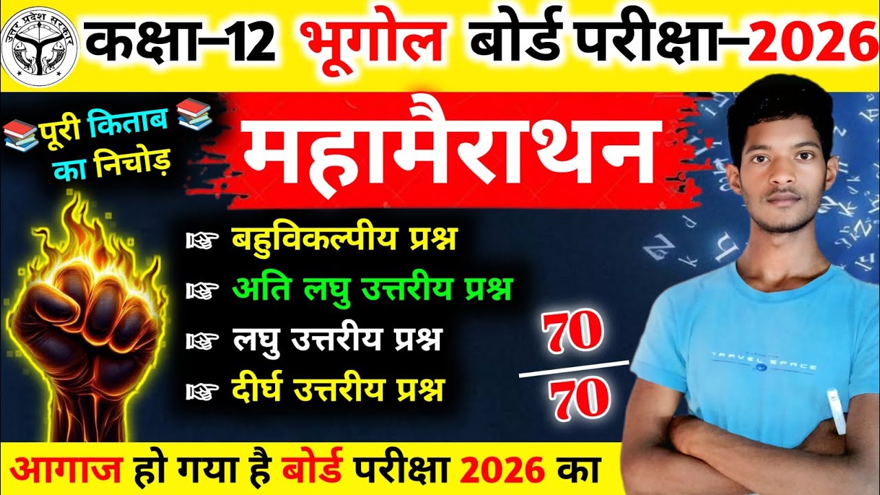 Geography Class 12 Important Question 2026 || Class 12 Geography Important Question 2026 Board Exam.