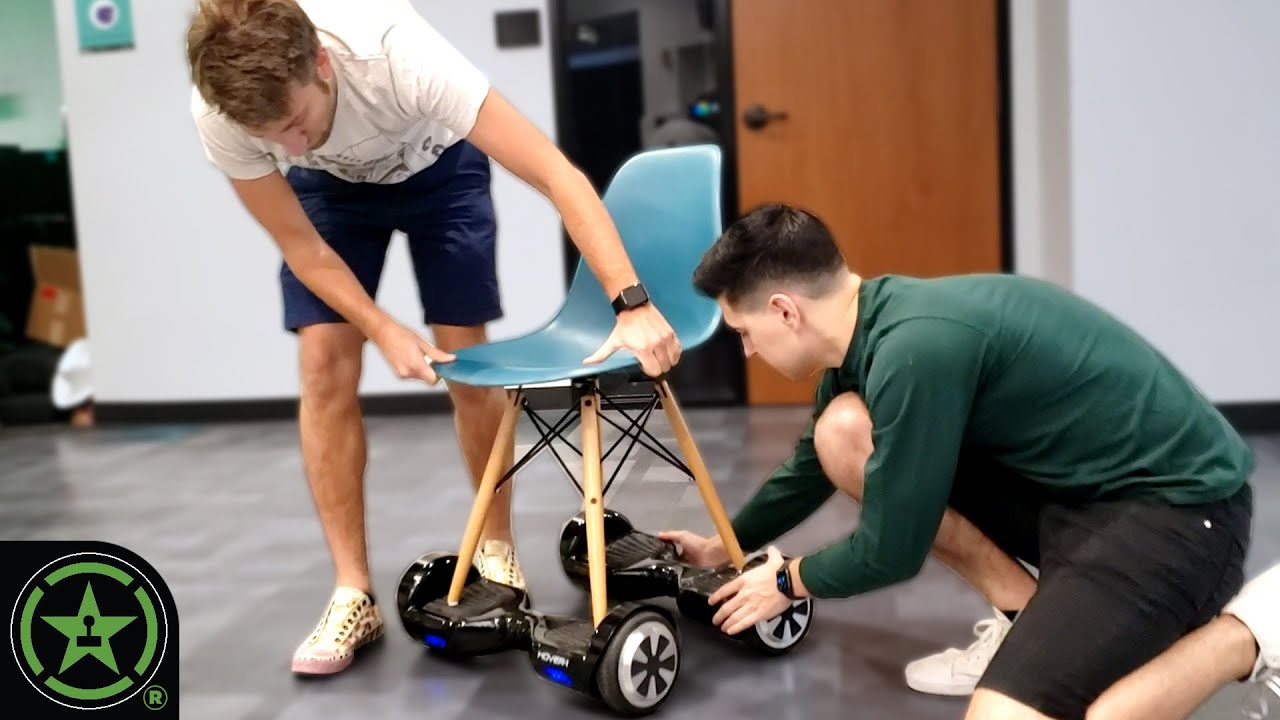 Riding a Chair on Two Hoverboards - Between the Games