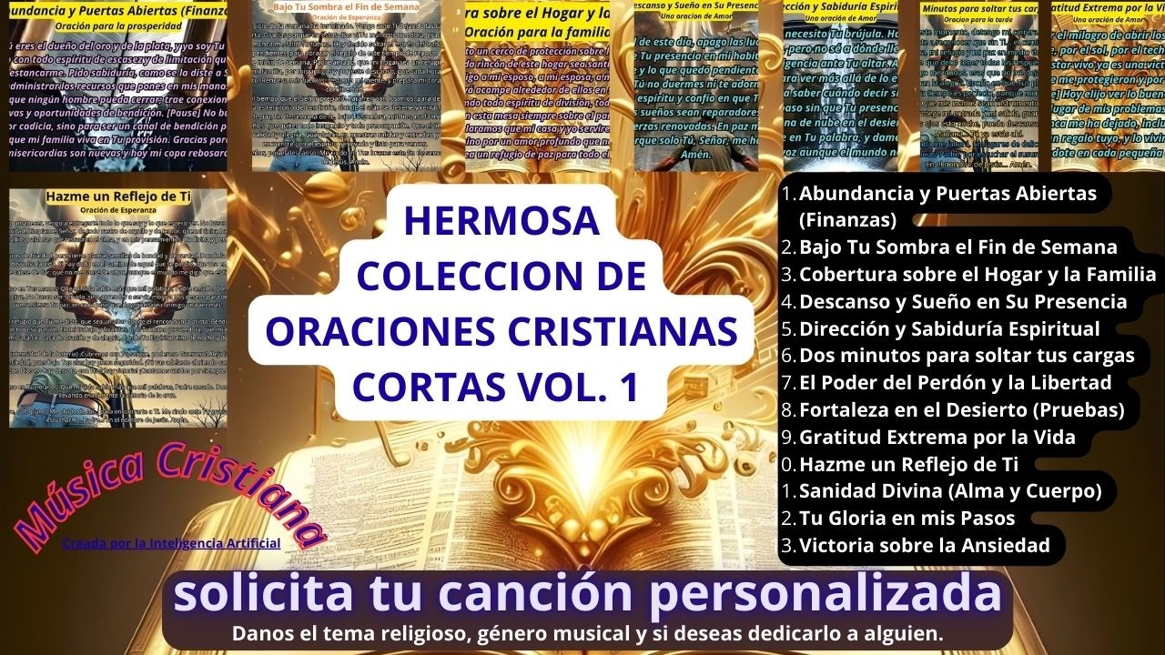 Álbum de Oraciones Cristianas, no te las pierdas