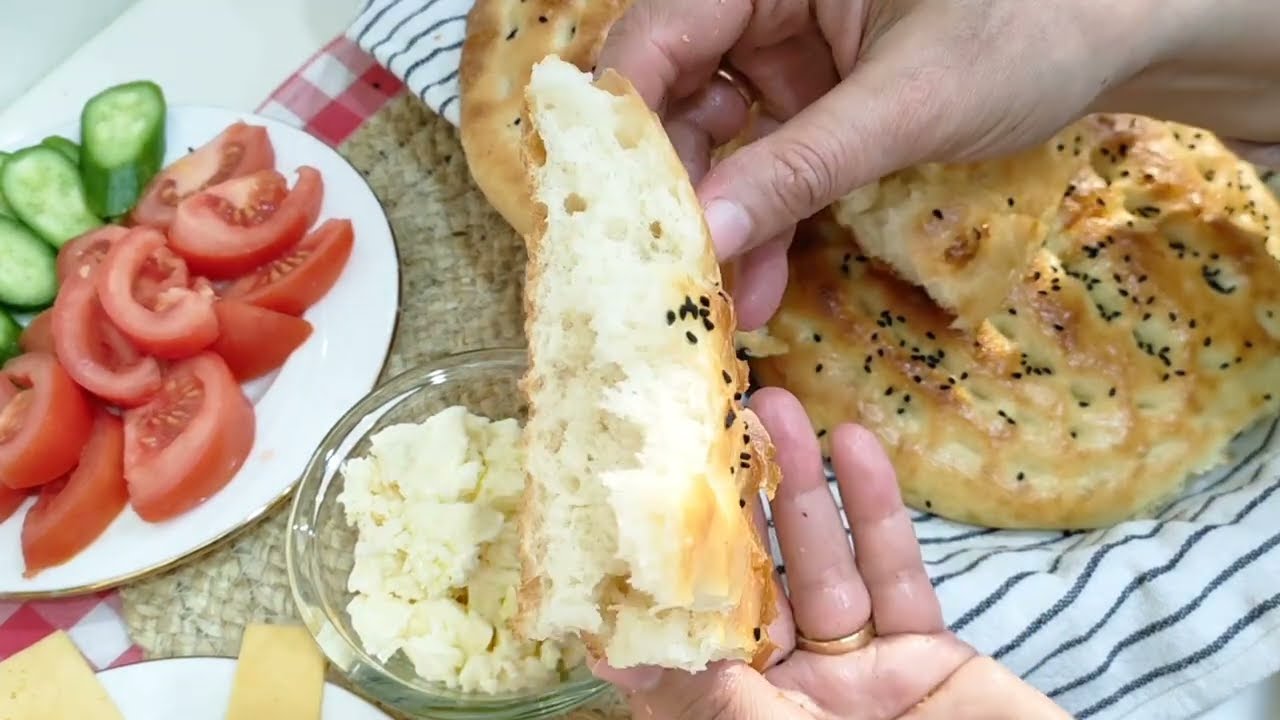 عيش تركي هش و لذيذ بطريقه سهله 🥖😉