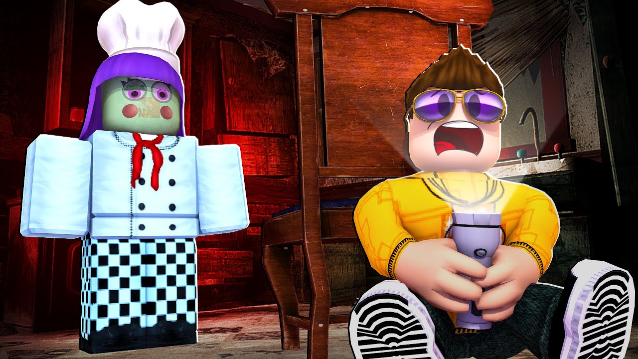 jeg er *FANGET* i et UL&AElig;KKERT K&Oslash;KKEN!😭 *scary obby*
