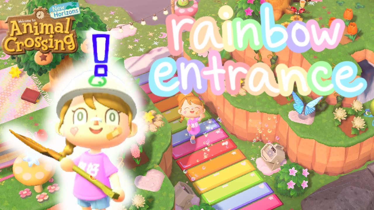 *FINALLY* decorating my rainbow island entrance!! 🌟🌈💗