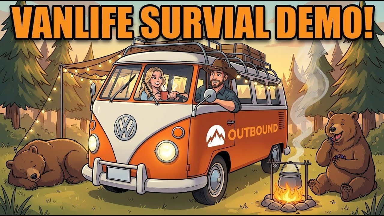 Outbound Demo Playthrough ep1 | Vanlife Crafting Survival!