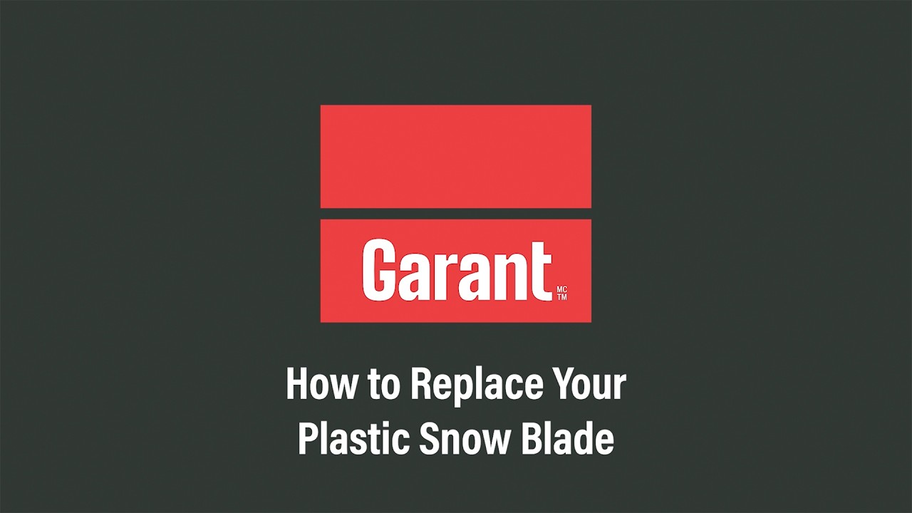 Garant - How to Replace Your Plastic Snow Shovel Blade