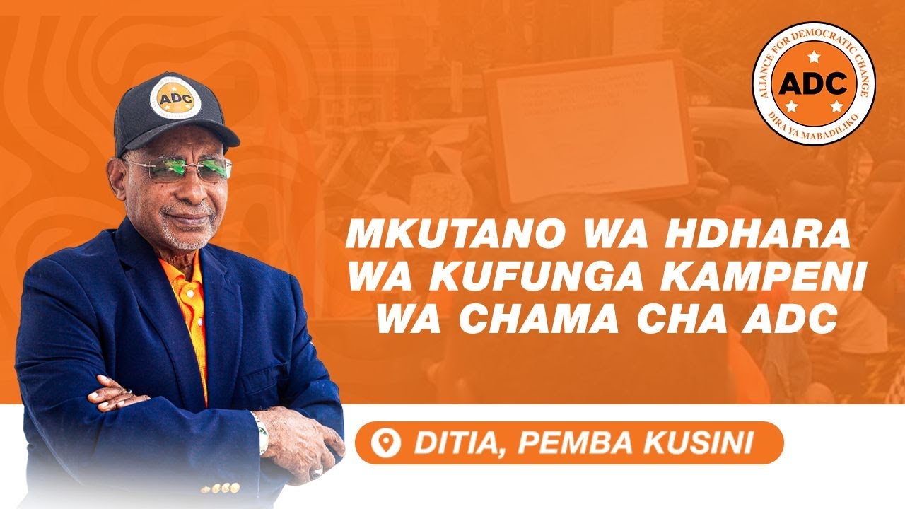 🔴#LIVE.MKUTANO WA HADHARA KUFUNGA KAMPENI CHAMA CA ADC DITIA KUSINI PEMBA .MUHESHIMIWA HAMAD RASHID
