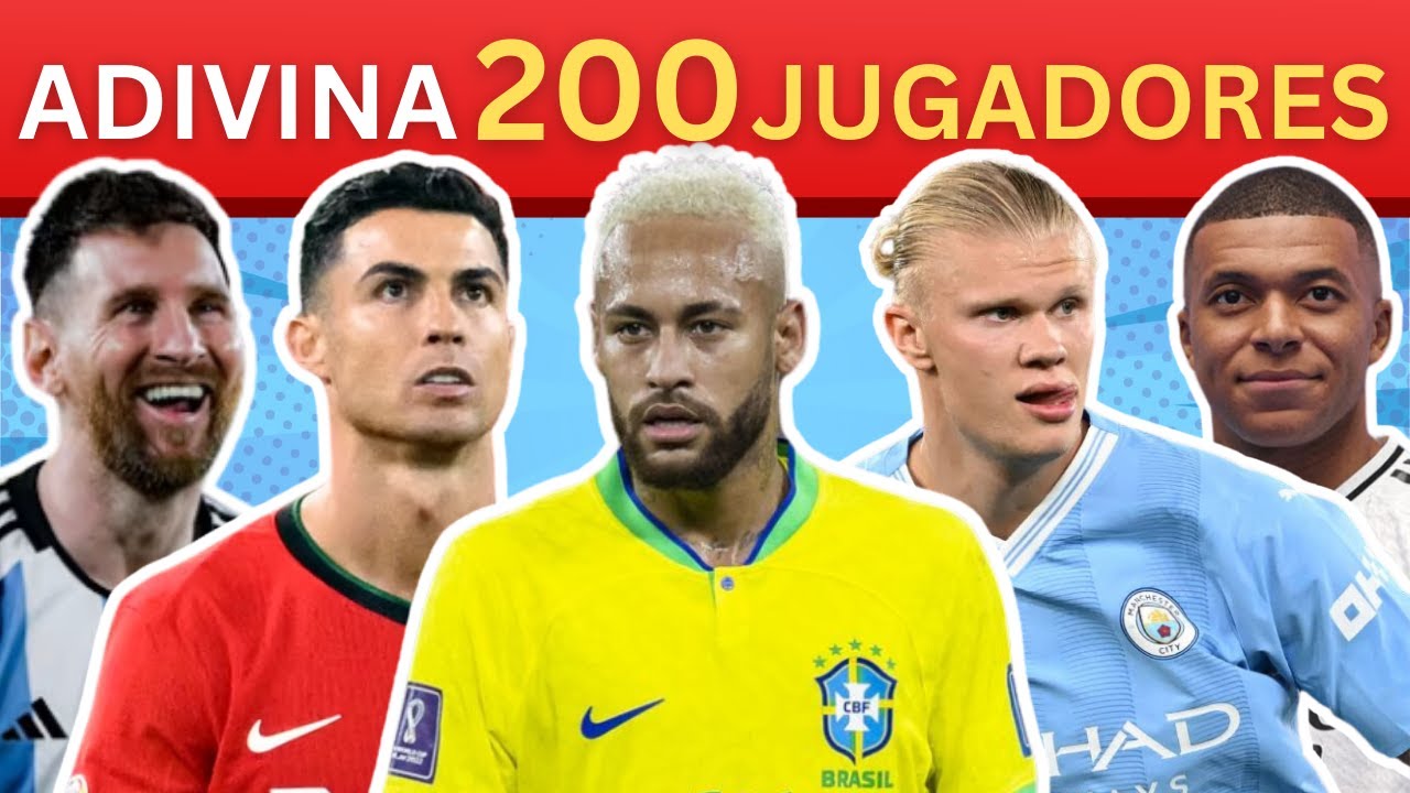 🤔⚽¡Adivina 200 Jugadores de Fútbol en 3 segundos cada uno! Quiz Futbolistas